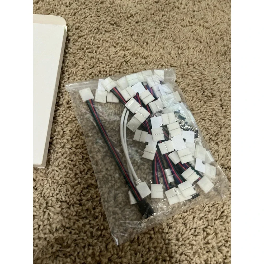 FUMENTON LED Strip Connector Kit for 5050 10mm 4Pin,Includes 8 Types of Solderle